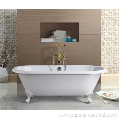 Enamel Double Slipper Cast Iron Bath tubs